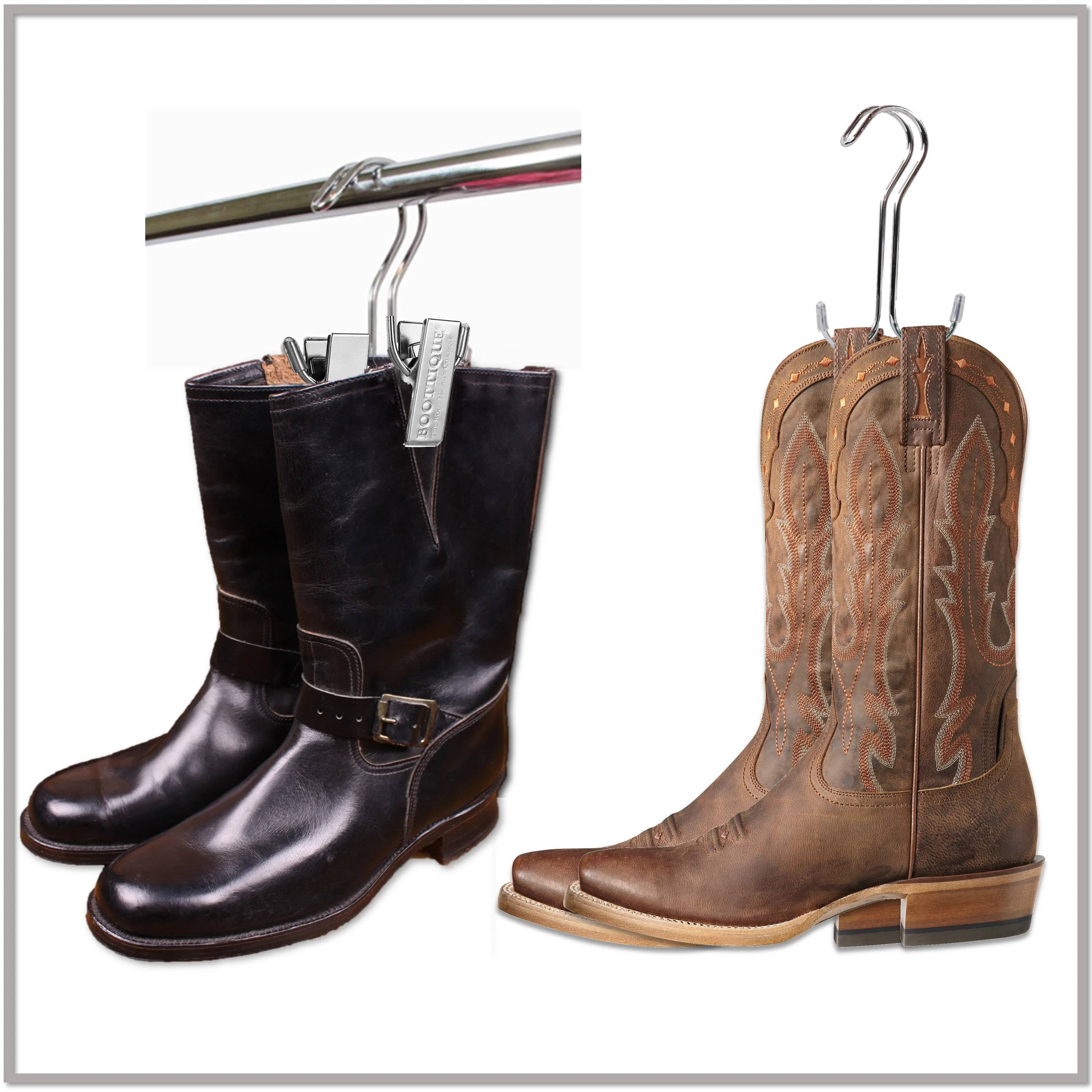 The Men's Boot Hanger- Cowboy, Equestrian, Motorcycle and other Men's Boots