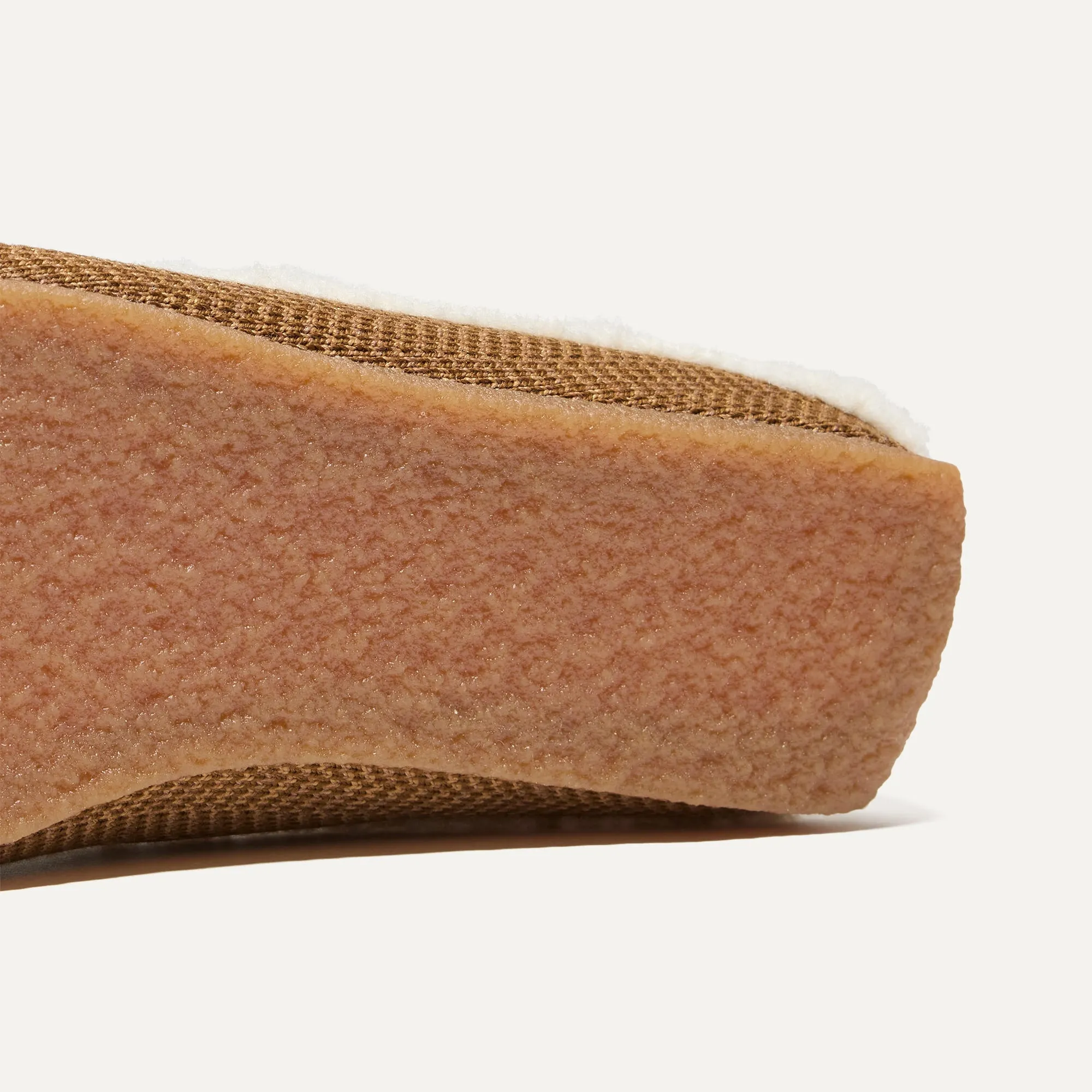 The Scuff Slipper - Caramel Herringbone