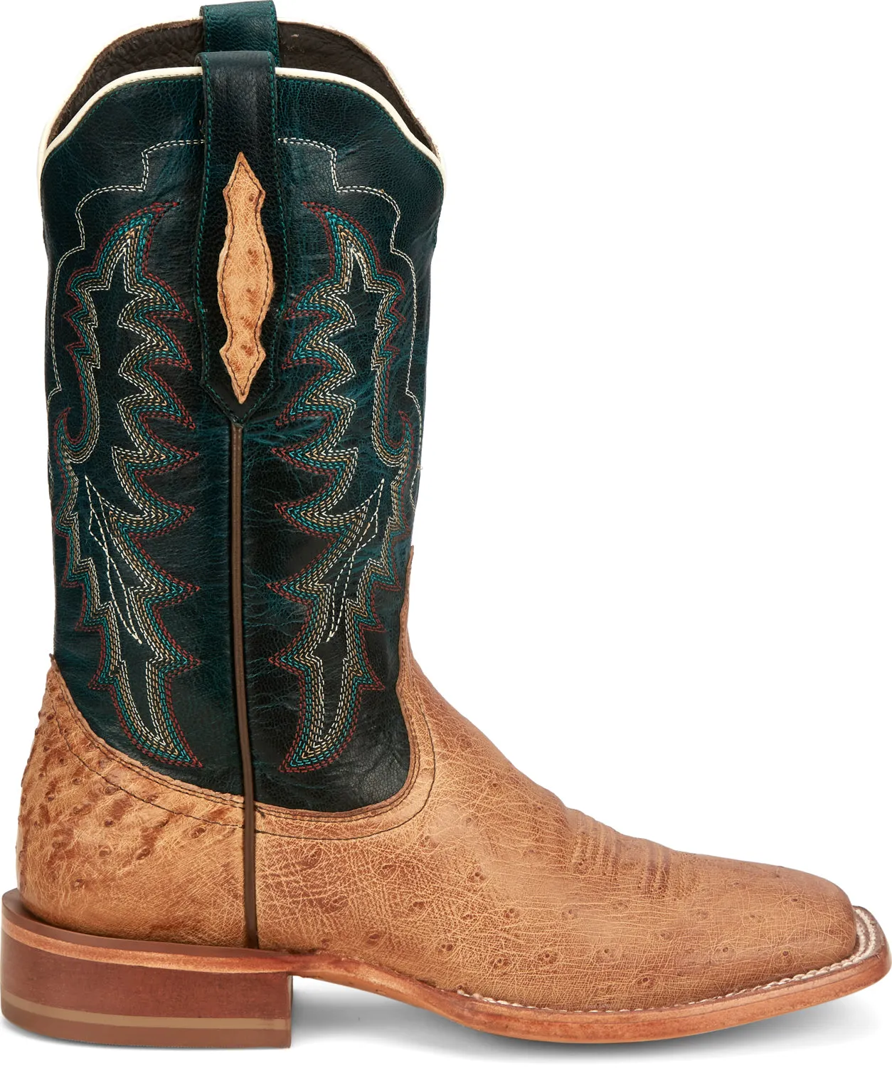 Tony Lama 11in Goat Womens Dark Teal Wildheart Leather Cowboy Boots