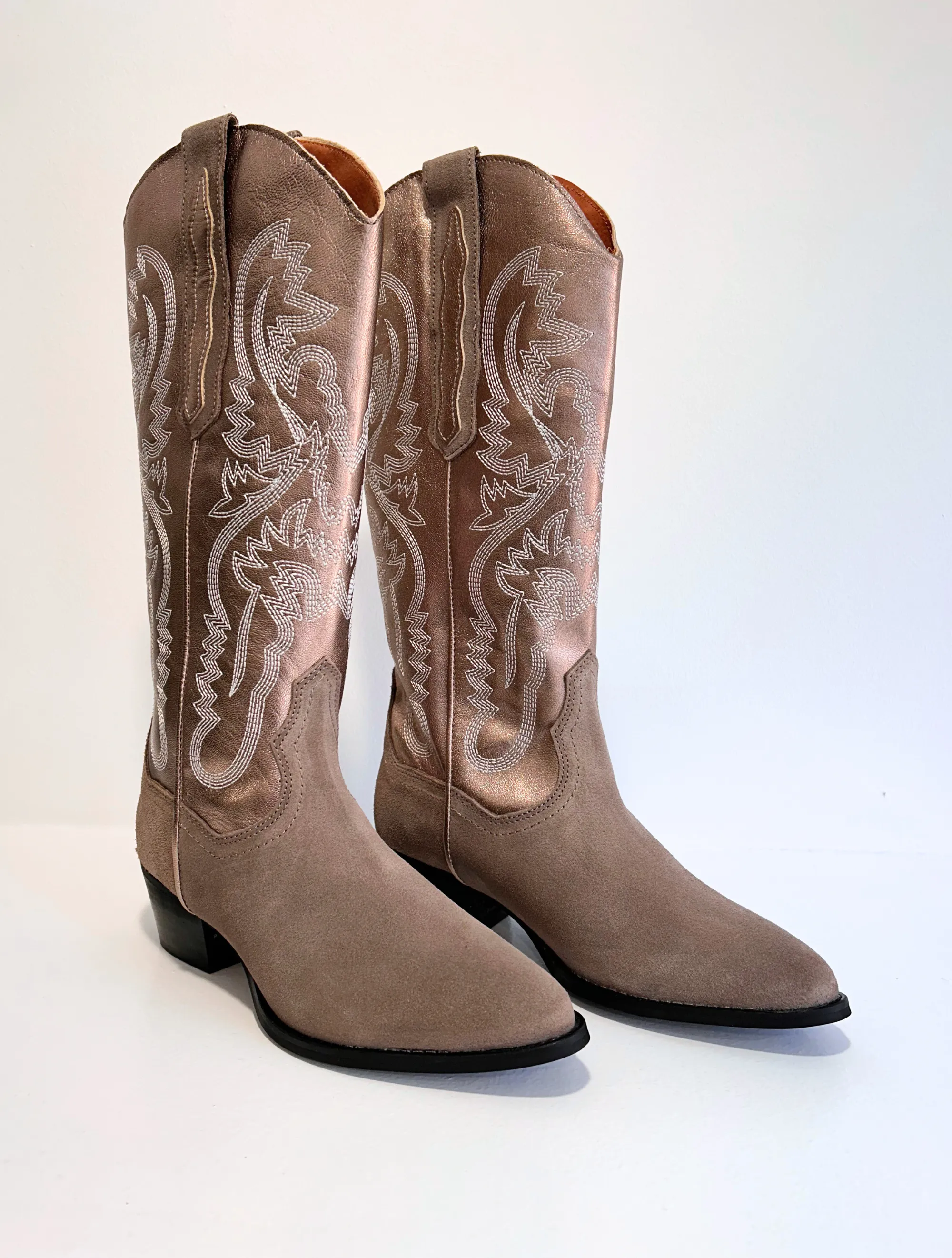 Tulsa Western Boot Beige/Smoke