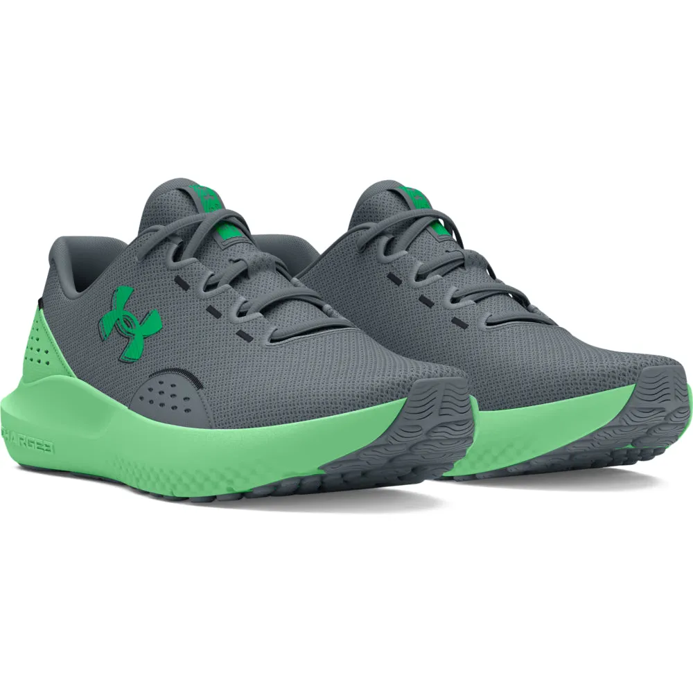 'Under Armour' Men's Charged Surge 4 - Gravel / Matrix Green / Vapor Green