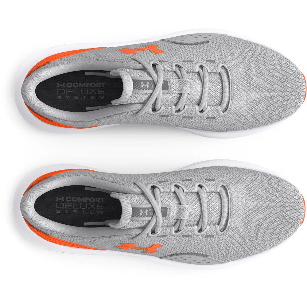 'Under Armour' Men's Charged Surge 4 - Mod Grey / White / Team Orange