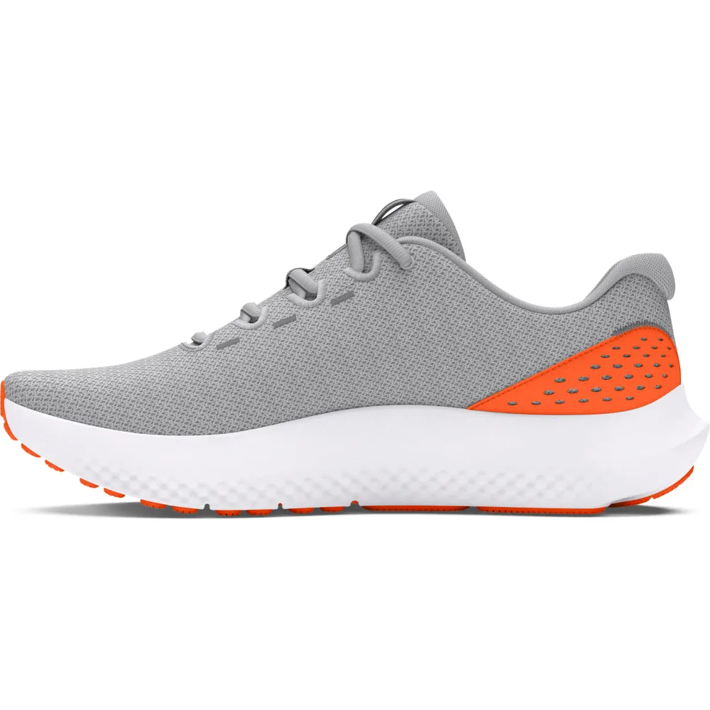 'Under Armour' Men's Charged Surge 4 - Mod Grey / White / Team Orange