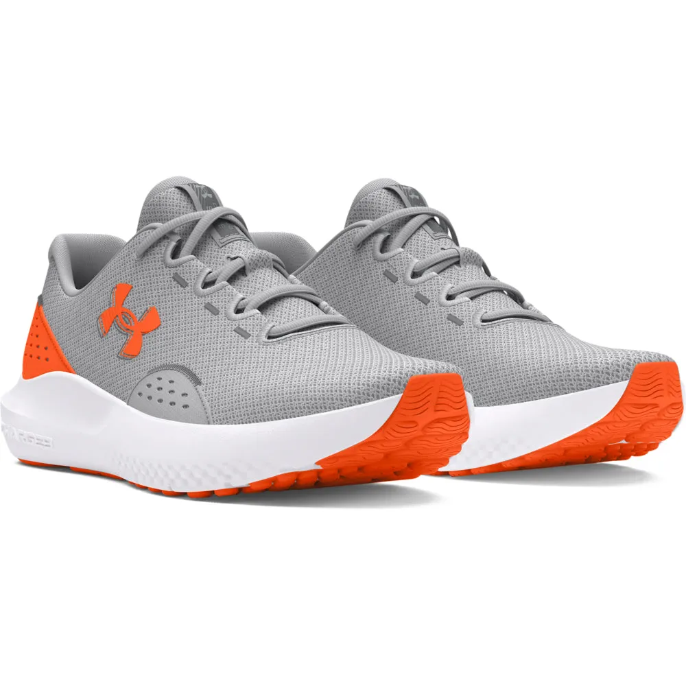 'Under Armour' Men's Charged Surge 4 - Mod Grey / White / Team Orange