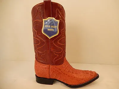 Wild West Boots Cognac Crocodile Cowboy Boot