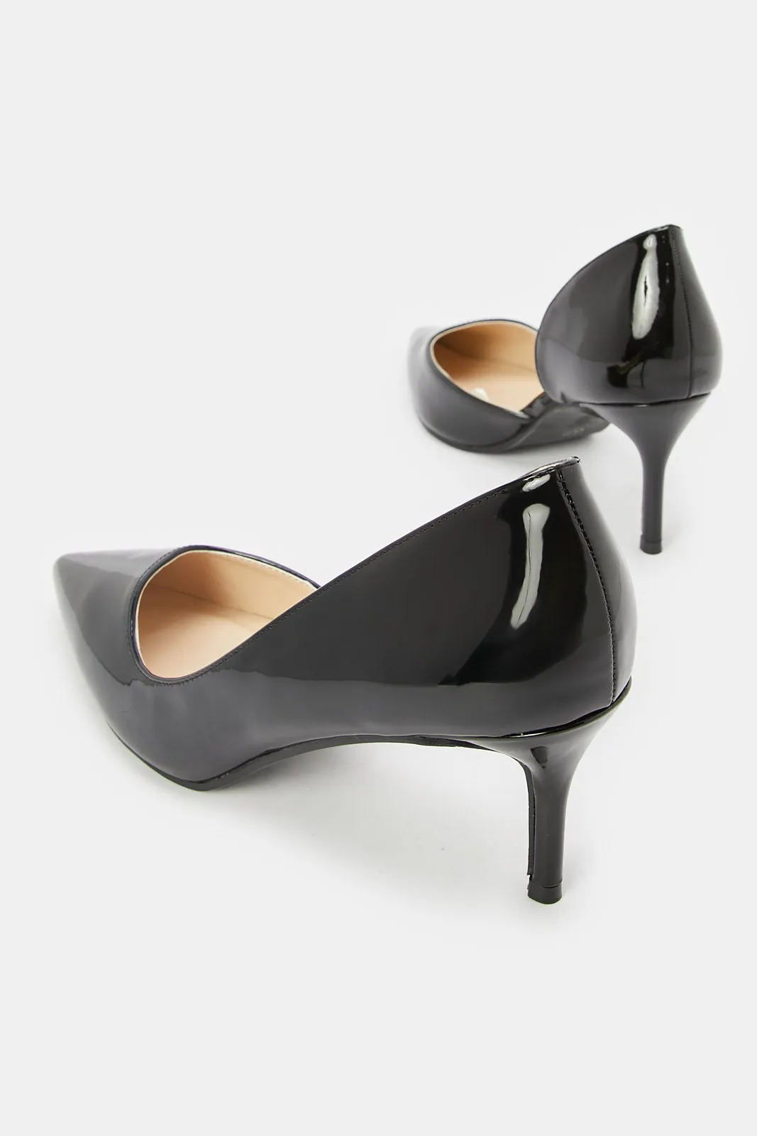 Women Black Dorsay Mule